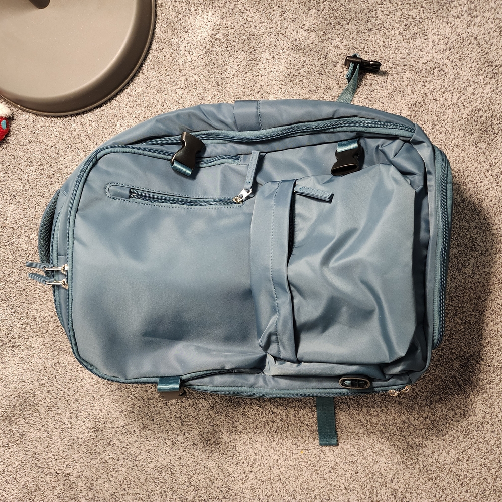 Blue Durable Backpack with Adjustable Straps
